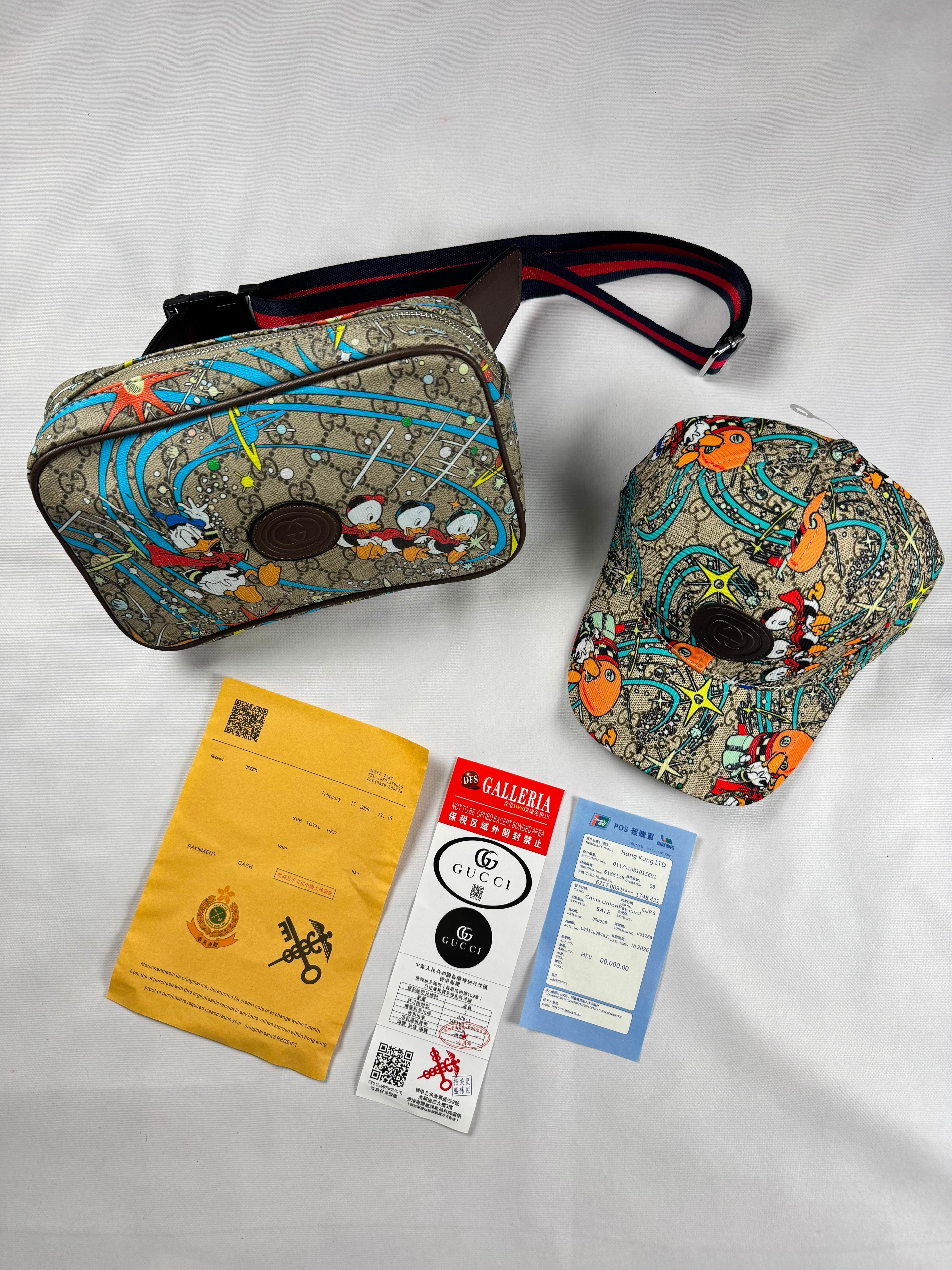Bandolera y gorra gucci