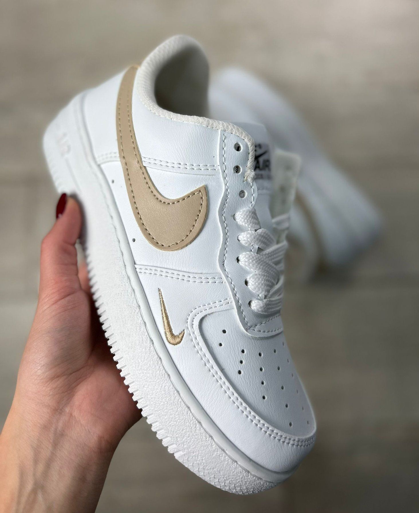 Zapatillas Air Force Blancas-Beis