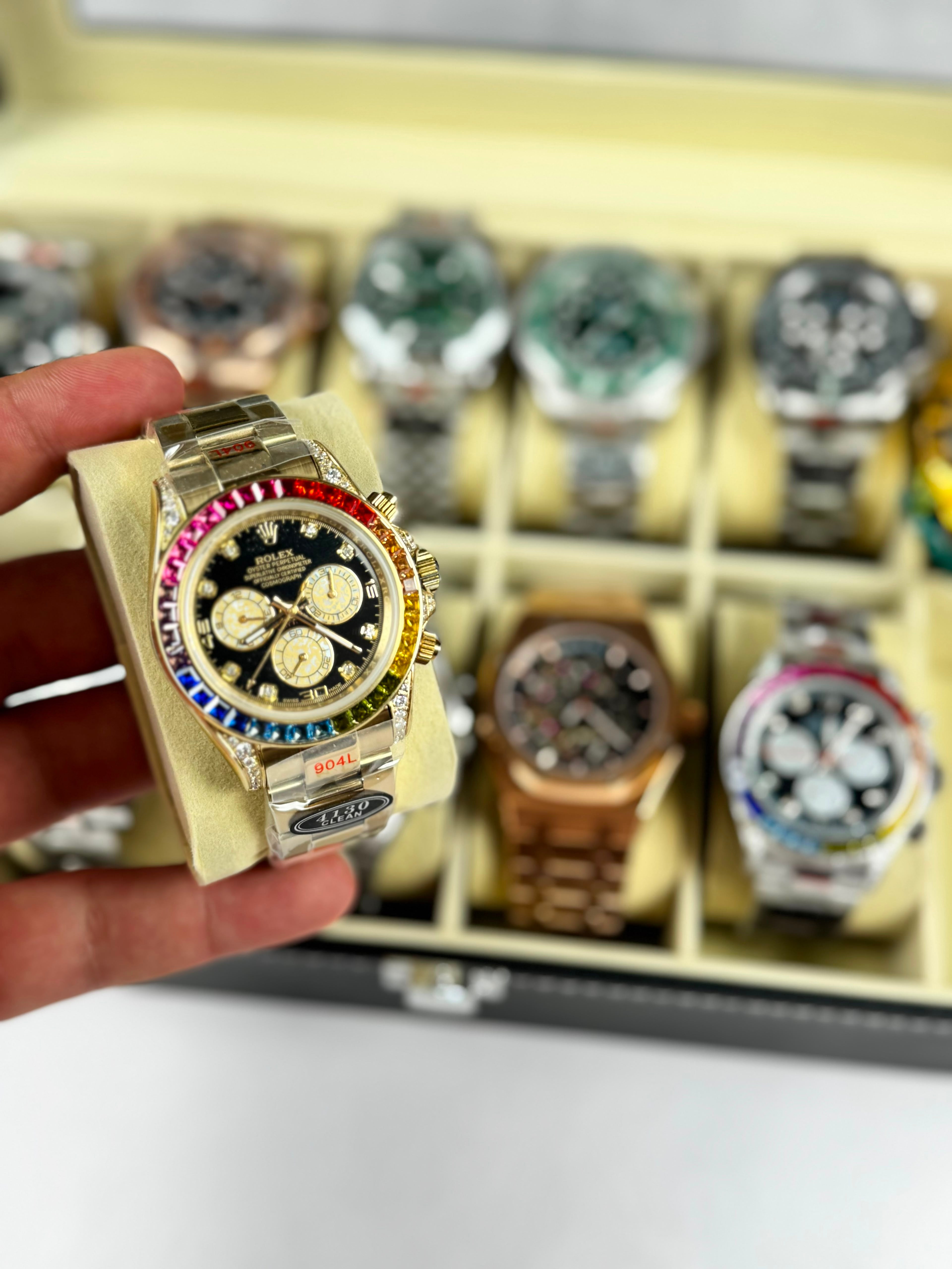 Reloj Rolex con piedras de alta gama