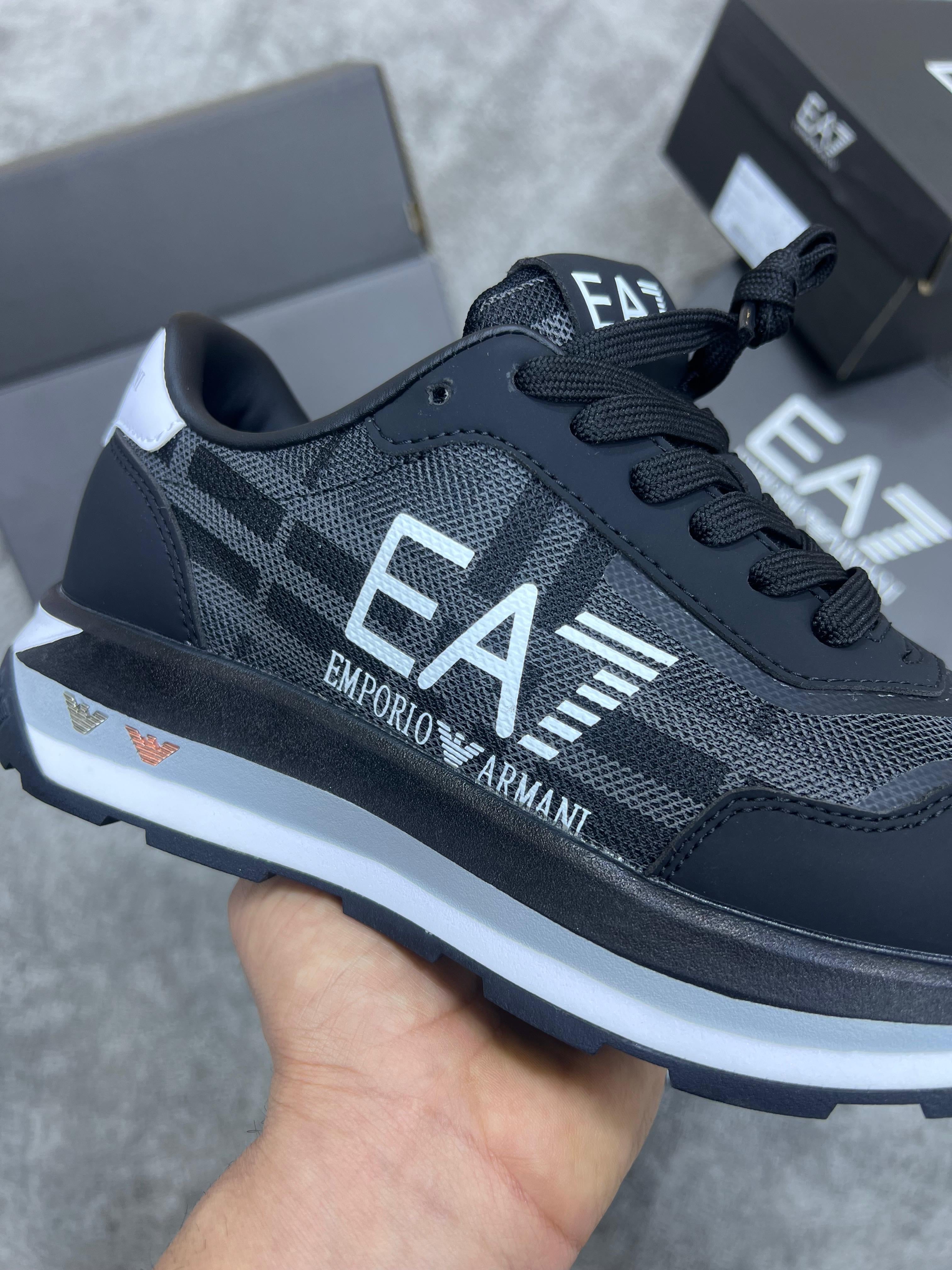 Zapatillas empori Armani negras:blancas