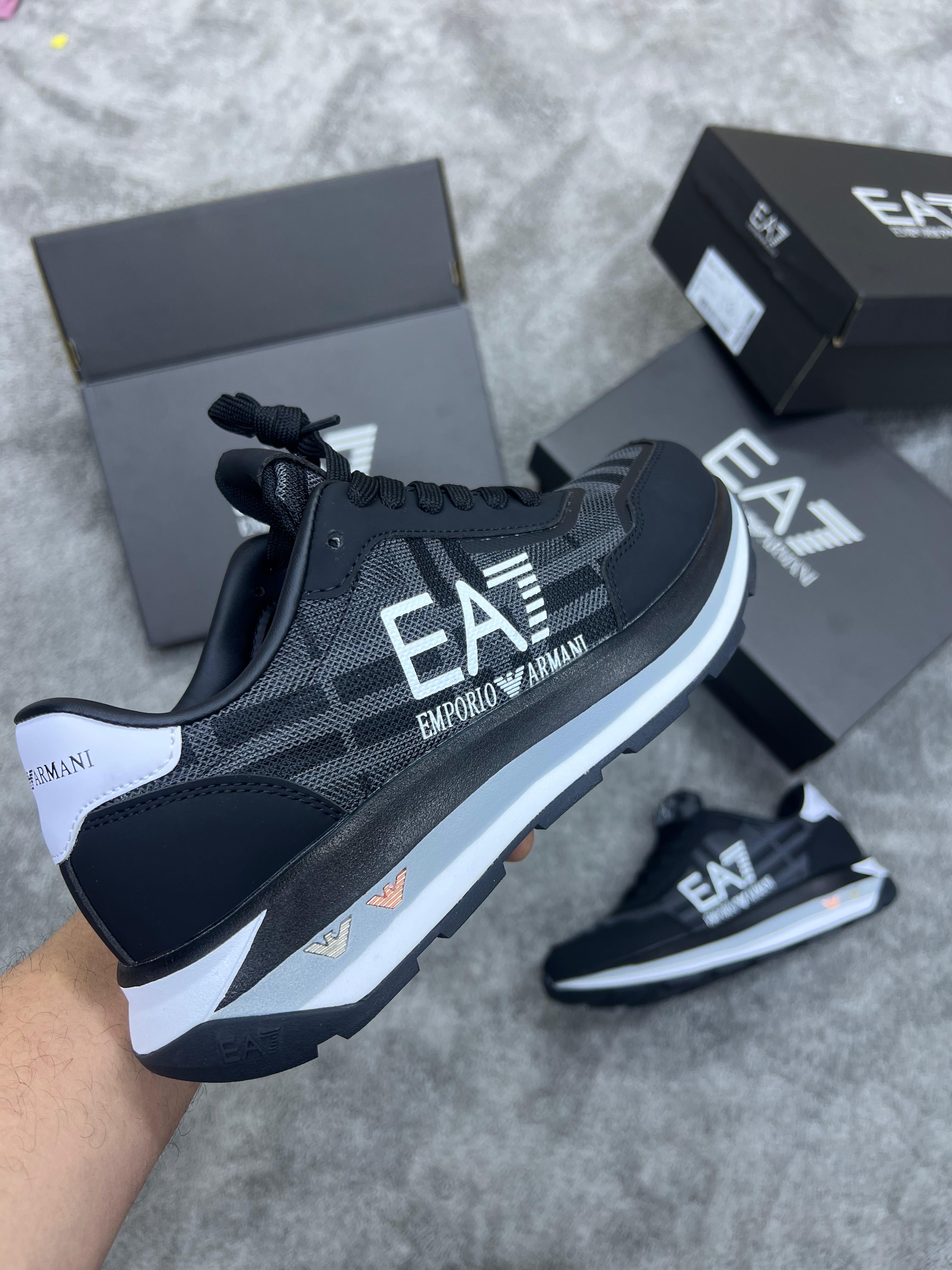 Zapatillas empori Armani negras:blancas