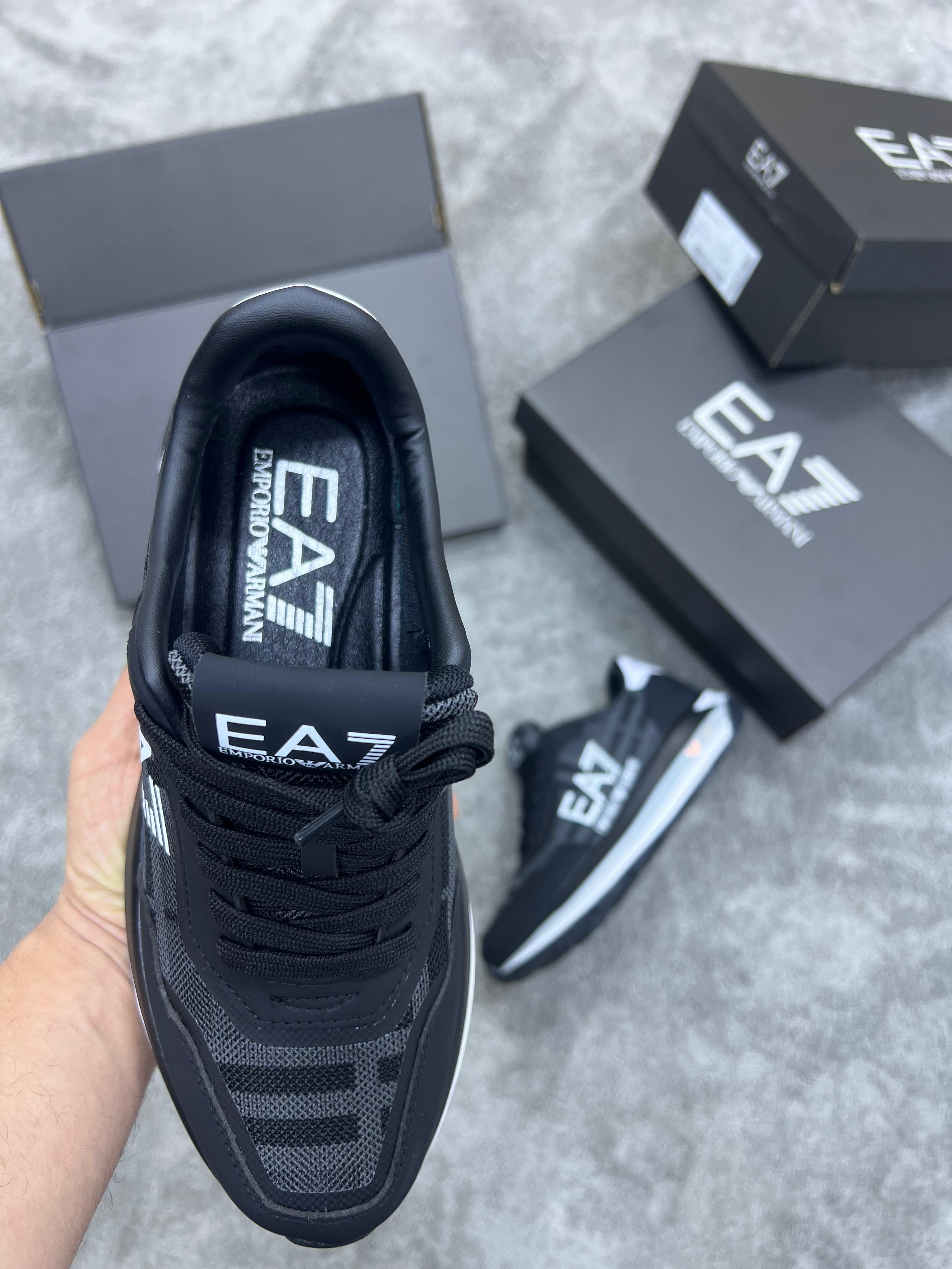 Zapatillas empori Armani negras:blancas