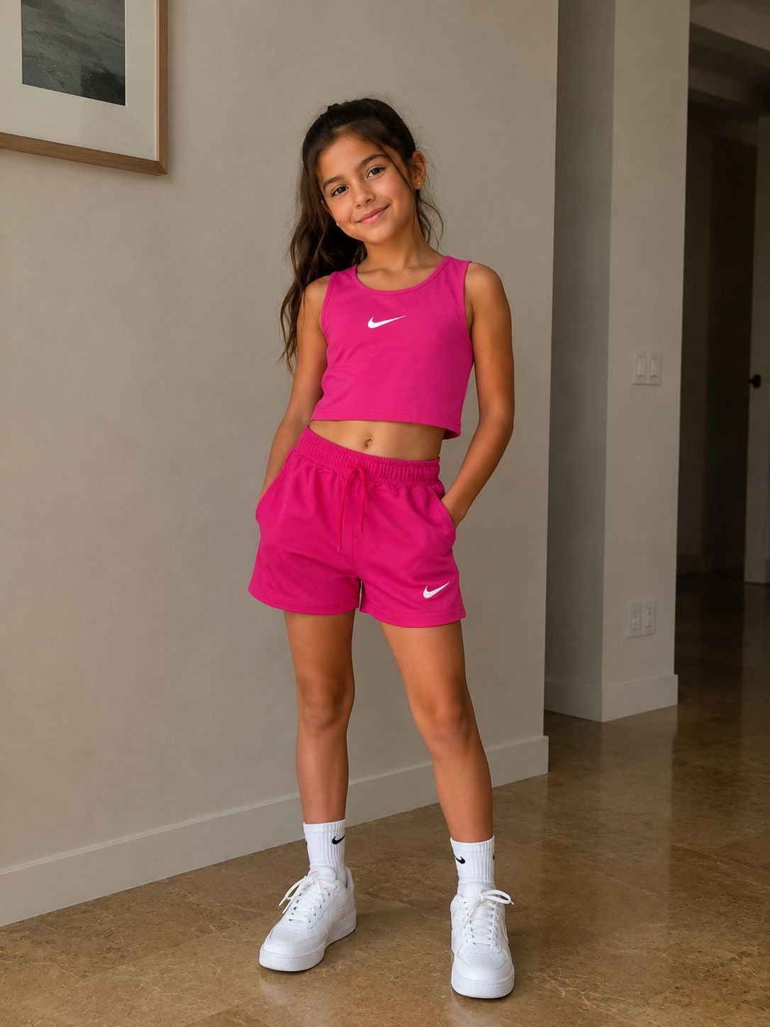 Chandal Nike niña rosa   (calidad media)