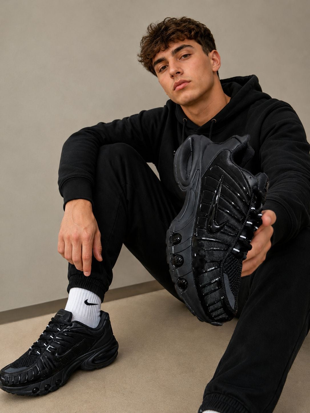 Nike Shox negras  (calidad media)