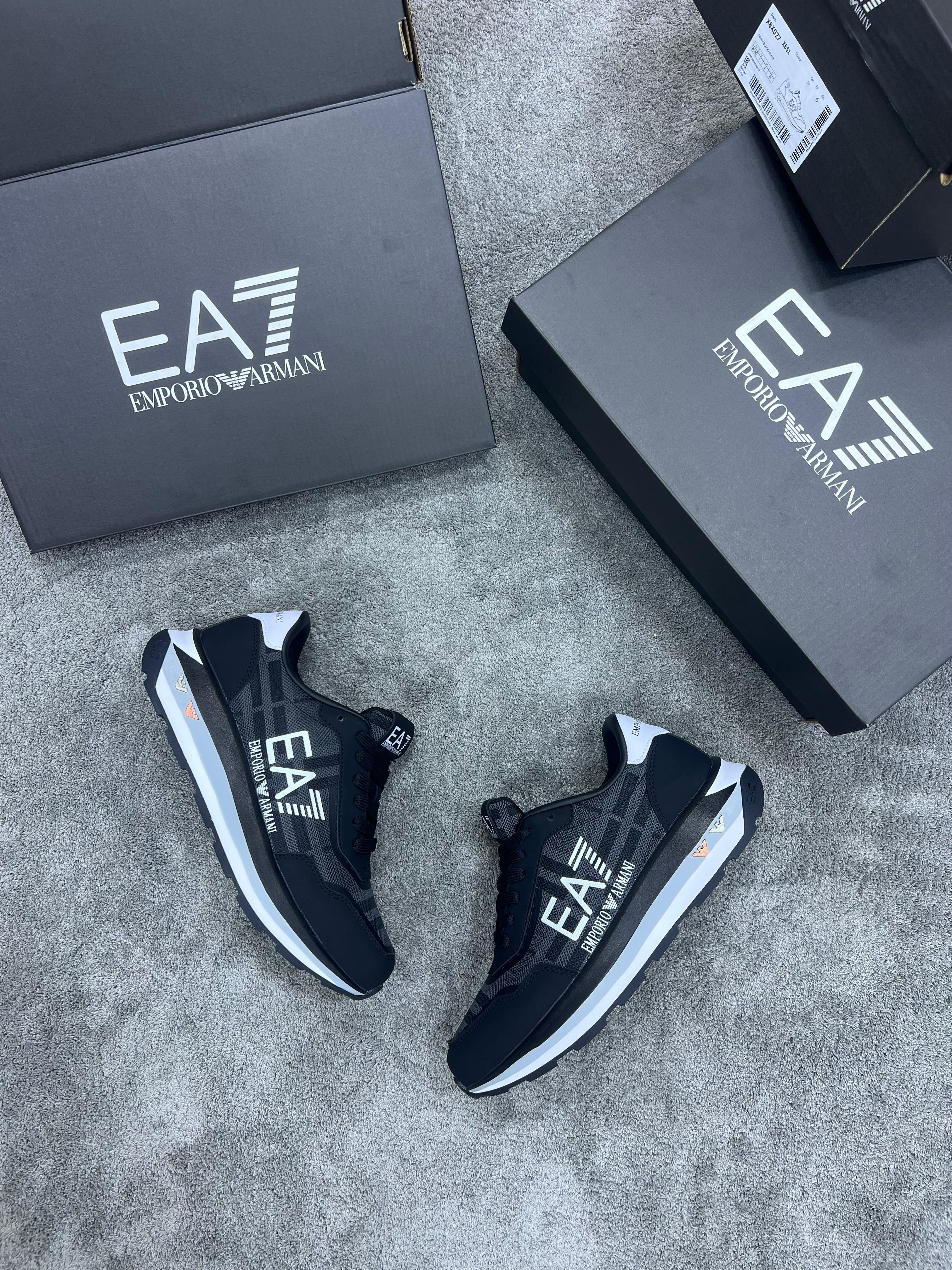 Zapatillas empori Armani negras:blancas