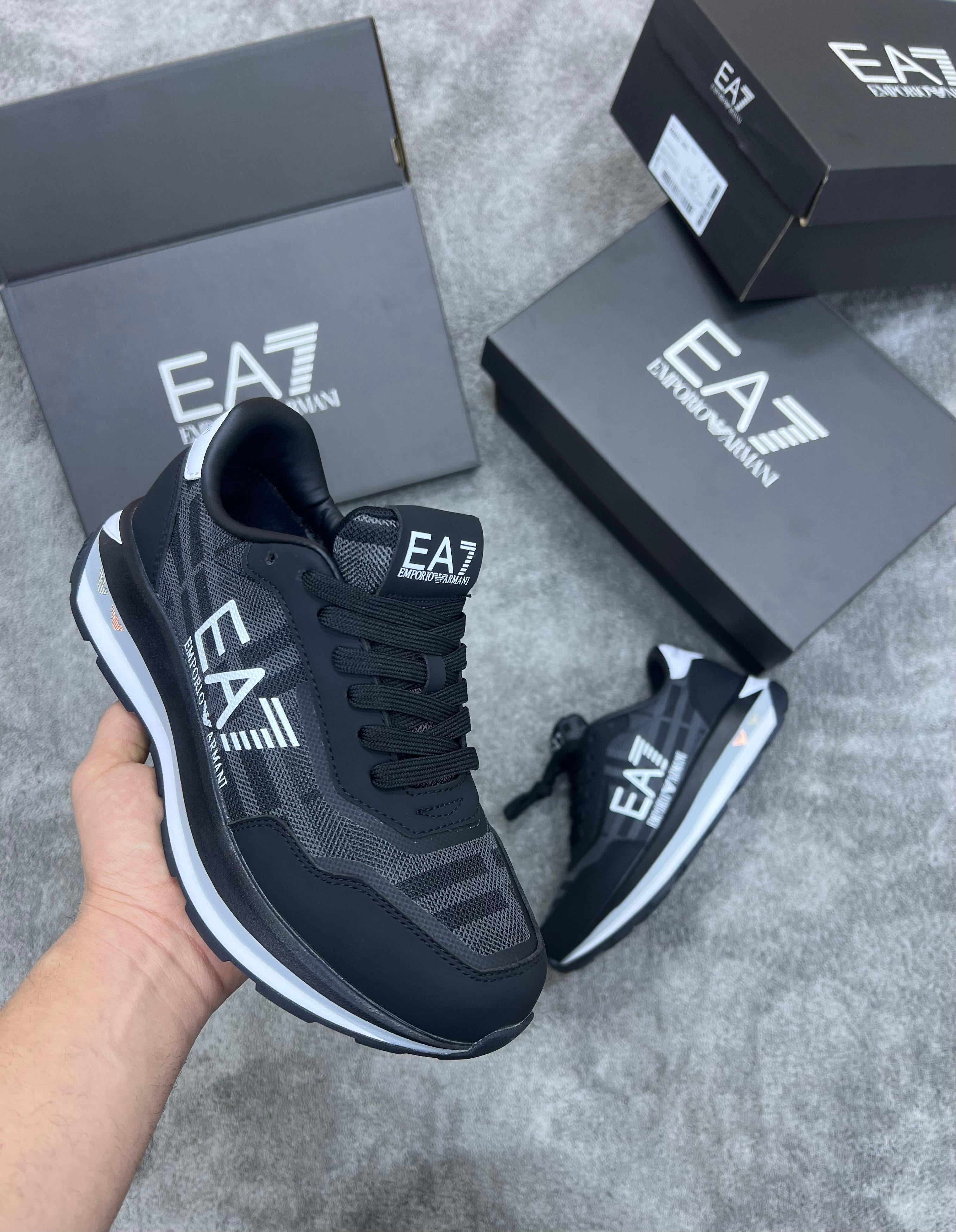 Zapatillas empori Armani negras:blancas