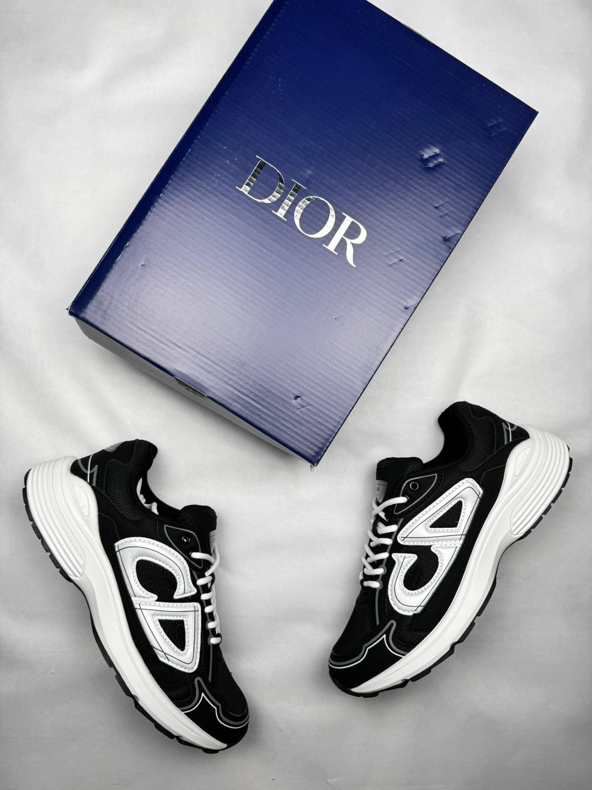 Zapatillas Dior B30 negro y blanco