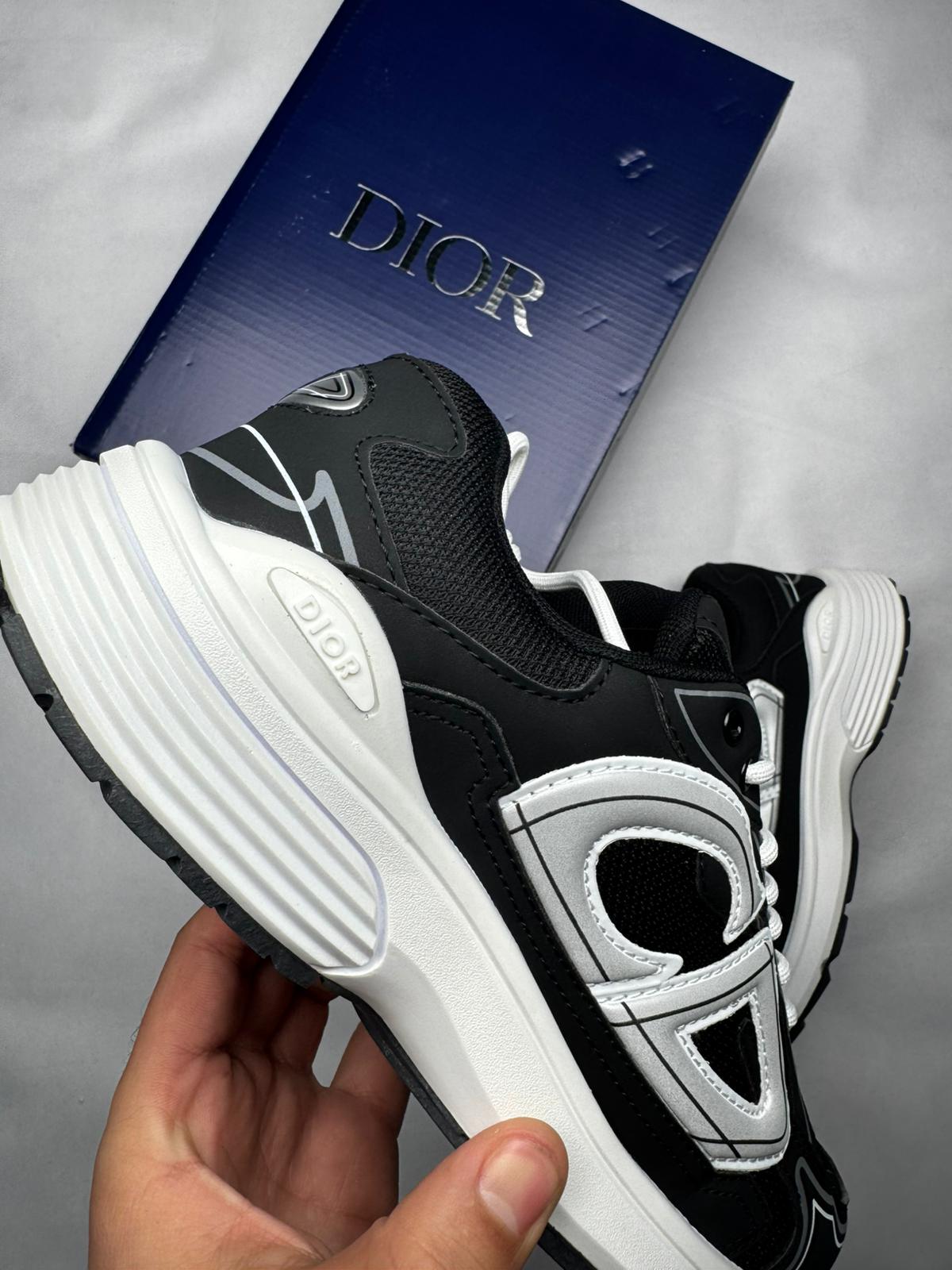 Zapatillas Dior B30 negro y blanco